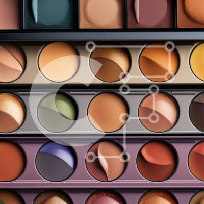 Intra Συλλεκτικό Ξύλινο Παζλ Plywood  4mm - Εκπληκτική παλέτα σκιών ματιών σε ζεστούς καφέ, μπεζ και χρυσούς τόνους Σε Ξύλινο Κουτί - Διαστάσεις: 10x10 cm – 25 κομμάτια - Image 1