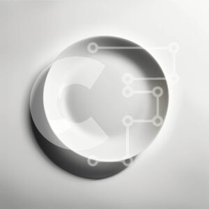 Intra Συλλεκτικό Ξύλινο Παζλ Plywood  4mm - Απλή και μινιμαλιστική εικόνα ενός άδειου λευκού πιάτου σε ένα τραπέζι Σε Ξύλινο Κουτί - Διαστάσεις: 10x10 cm – 25 κομμάτια