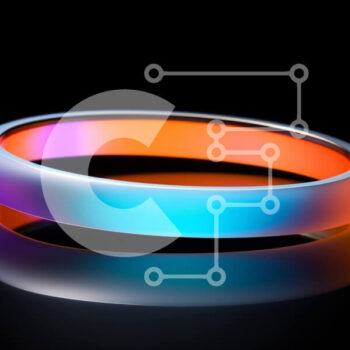 Intra Συλλεκτικό Ξύλινο Παζλ Plywood  4mm - Πολύχρωμο πολύχρωμο δαχτυλίδι σε μαύρο φόντο Σε Ξύλινο Κουτί - Διαστάσεις: 10x10 cm – 25 κομμάτια - Image 1