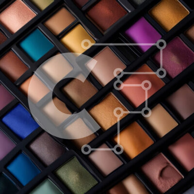 Intra Συλλεκτικό Ξύλινο Παζλ Plywood  4mm - Ζωντανή παλέτα μακιγιάζ με μια γκάμα χρωμάτων Σε Ξύλινο Κουτί - Διαστάσεις: 10x10 cm – 25 κομμάτια - Image 1