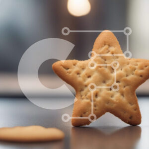 Intra Συλλεκτικό Ξύλινο Παζλ Plywood  4mm - Cookie σε σχήμα αστεριού σε φόντο επιτραπέζιου Σε Ξύλινο Κουτί - Διαστάσεις: 10x10 cm – 25 κομμάτια