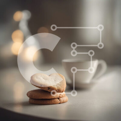 Intra Συλλεκτικό Ξύλινο Παζλ Plywood 4mm - Μπισκότα σε σχήμα καρδιάς με φλιτζάνι και πιατάκι Σε Ξύλινο Κουτί - Διαστάσεις: 10x10 cm – 25 κομμάτια - Image 1