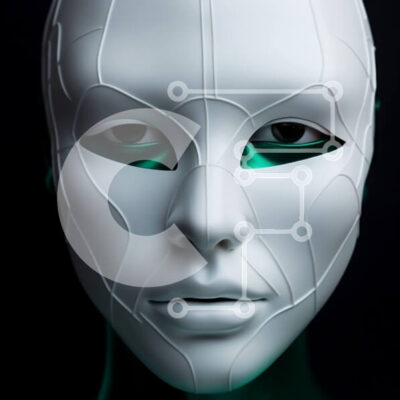 Intra Συλλεκτικό Ξύλινο Παζλ Plywood  4mm - Γυναίκα με λευκή μάσκα Σε Ξύλινο Κουτί - Διαστάσεις: 10x10 cm – 25 κομμάτια - Image 1