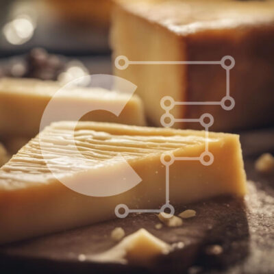 Intra Συλλεκτικό Ξύλινο Παζλ Plywood  4mm - Φέτα τυρί σε ξύλινη σανίδα κοπής Σε Ξύλινο Κουτί - Διαστάσεις: 10x10 cm – 25 κομμάτια - Image 1