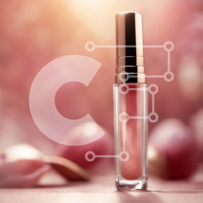 Intra Συλλεκτικό Ξύλινο Παζλ Plywood  4mm - Υγρό κραγιόν με ροζ ροδοπέταλο Σε Ξύλινο Κουτί - Διαστάσεις: 10x10 cm – 25 κομμάτια - Image 1