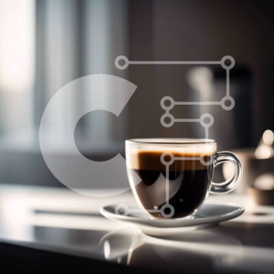 Intra Συλλεκτικό Ξύλινο Παζλ Plywood  4mm - Πρωινός καφές με θέα στον ορίζοντα της πόλης στο Sunrise Σε Ξύλινο Κουτί - Διαστάσεις: 10x10 cm – 25 κομμάτια - Image 1