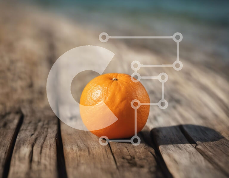 Intra Συλλεκτικό Ξύλινο Παζλ Plywood  4mm - Μονό Πορτοκαλί σε Ξύλινη Επιφάνεια Σε Ξύλινο Κουτί - Διαστάσεις: 10x10 cm – 25 κομμάτια