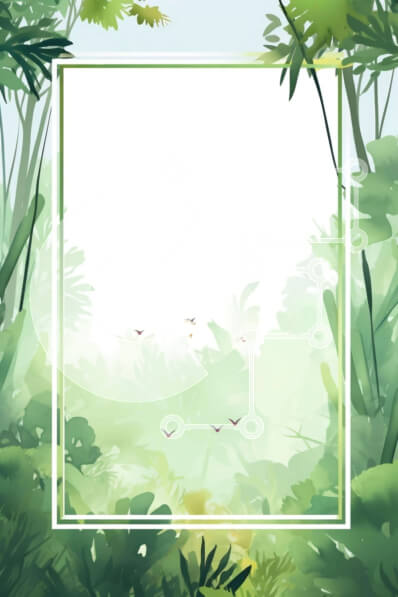 Intra Συλλεκτικό Ξύλινο Παζλ Plywood  4mm - Λευκό πλαίσιο στη ζούγκλα με πράσινο φύλλωμα και πουλιά Σε Ξύλινο Κουτί - Διαστάσεις: 10x10 cm – 25 κομμάτια