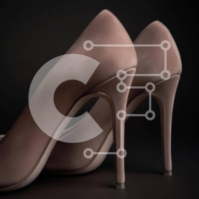 Intra Συλλεκτικό Ξύλινο Παζλ Plywood  4mm - Ζευγάρι ψηλοτάκουνα παπούτσια σε τέλεια κατάσταση Σε Ξύλινο Κουτί - Διαστάσεις: 10x10 cm – 25 κομμάτια - Image 1