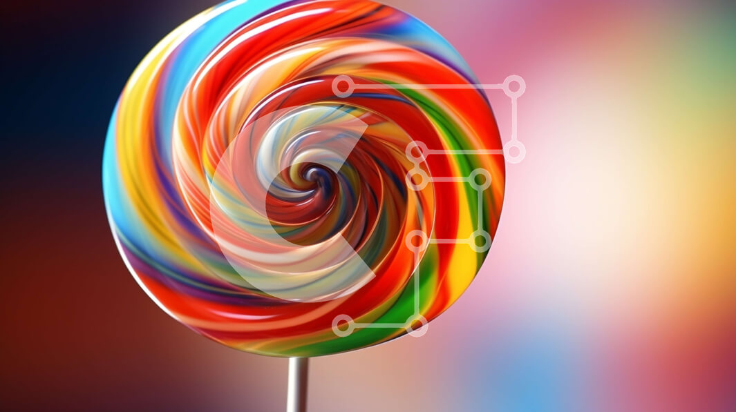 Intra Συλλεκτικό Ξύλινο Παζλ Plywood  4mm - Πολύχρωμο γλειφιτζούρι σε ραβδί Σε Ξύλινο Κουτί - Διαστάσεις: 10x10 cm – 25 κομμάτια