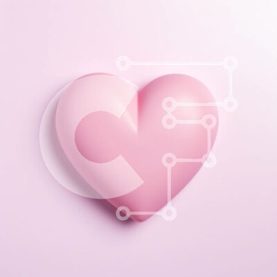 Intra Συλλεκτικό Ξύλινο Παζλ Plywood  4mm - Ροζ αντικείμενο σε σχήμα καρδιάς σε ροζ φόντο Σε Ξύλινο Κουτί - Διαστάσεις: 10x10 cm – 25 κομμάτια - Image 1