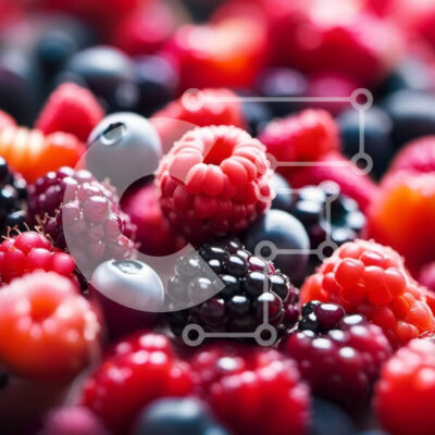 Intra Συλλεκτικό Ξύλινο Παζλ Plywood 4mm - Νόστιμο μπολ με ανάμεικτα μούρα - φρέσκα και υγιεινά Σε Ξύλινο Κουτί - Διαστάσεις: 10x10 cm – 25 κομμάτια - Image 1