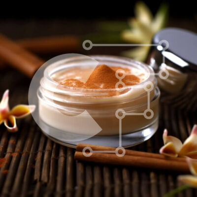 Intra Συλλεκτικό Ξύλινο Παζλ Plywood  4mm - Scrub ζάχαρης κανέλας σε χαλάκι μπαμπού με ξυλάκια κανέλας Σε Ξύλινο Κουτί - Διαστάσεις: 10x10 cm – 25 κομμάτια - Image 1