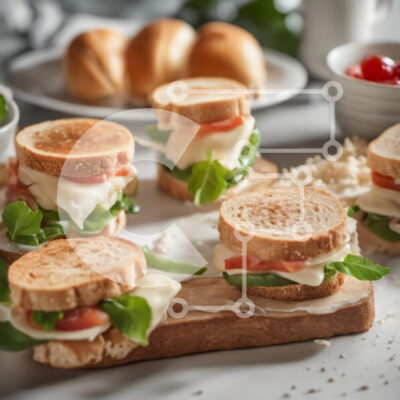 Intra Συλλεκτικό Ξύλινο Παζλ Plywood  4mm - Σάντουιτς σε ξύλινη σανίδα κοπής Σε Ξύλινο Κουτί - Διαστάσεις: 10x10 cm – 25 κομμάτια - Image 1