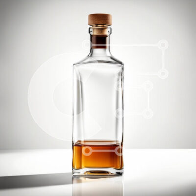 Intra Συλλεκτικό Ξύλινο Παζλ Plywood 4mm - Μπουκάλι καφέ υγρού σε λευκή επιφάνεια Σε Ξύλινο Κουτί - Διαστάσεις: 10x10 cm – 25 κομμάτια - Image 1