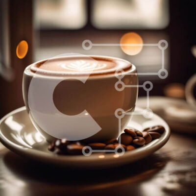 Intra Συλλεκτικό Ξύλινο Παζλ Plywood 4mm - Ζεστή σκηνή καφέ με ένα υπέροχο φλιτζάνι καφέ Σε Ξύλινο Κουτί - Διαστάσεις: 10x10 cm – 25 κομμάτια - Image 1