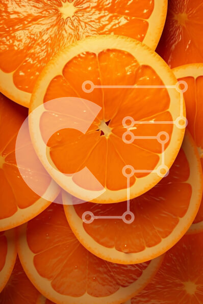 Intra Συλλεκτικό Ξύλινο Παζλ Plywood  4mm - Σωρός από φέτες πορτοκαλιού σε ελκυστική διάταξη Σε Ξύλινο Κουτί - Διαστάσεις: 10x10 cm – 25 κομμάτια