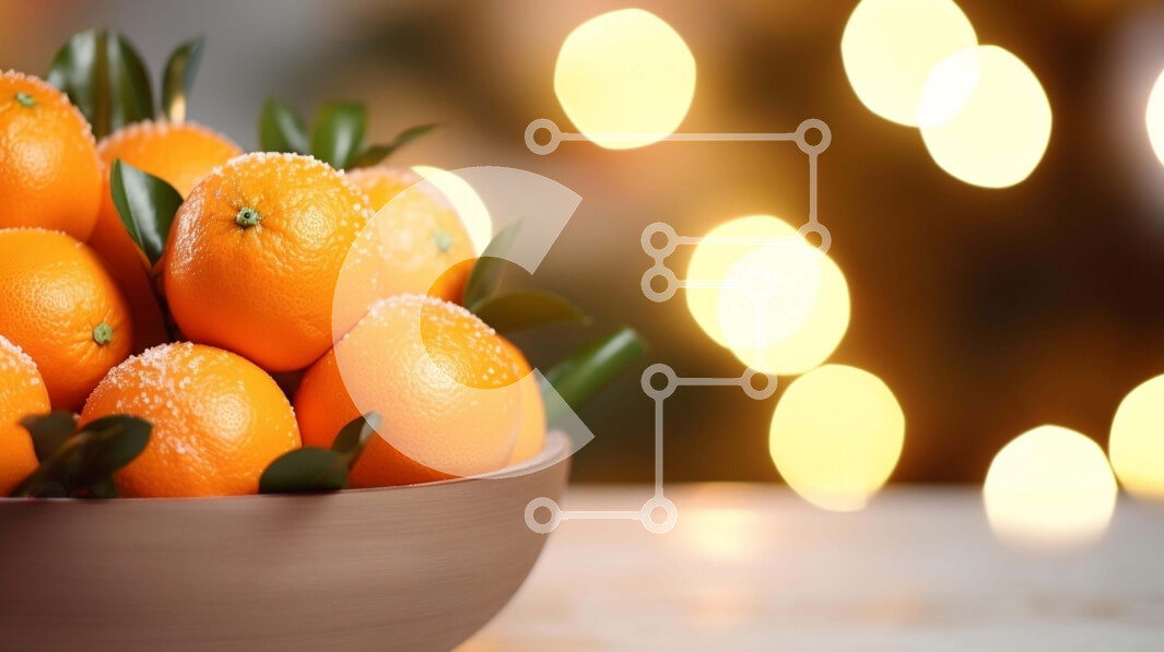 Intra Συλλεκτικό Ξύλινο Παζλ Plywood  4mm - Πορτοκάλια σε ένα μπολ με διακοσμητικό κερί Σε Ξύλινο Κουτί - Διαστάσεις: 10x10 cm – 25 κομμάτια