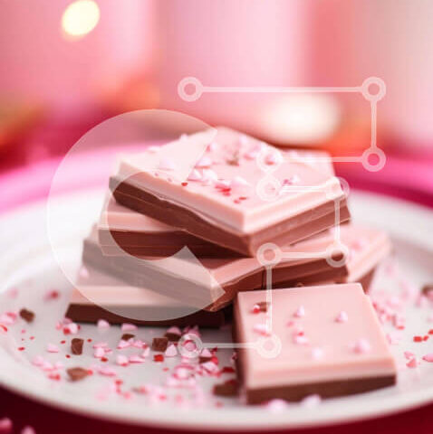 Intra Συλλεκτικό Ξύλινο Παζλ Plywood 4mm - Ρομαντικό επιδόρπιο σοκολάτας με κεριά και πασπάλισμα Σε Ξύλινο Κουτί - Διαστάσεις: 10x10 cm – 25 κομμάτια - Image 1