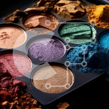 Intra Συλλεκτικό Ξύλινο Παζλ Plywood  4mm - Όμορφη και ποικιλόμορφη παλέτα μακιγιάζ με πολλές αποχρώσεις σκιάς ματιών, ρουζ και highlighter Σε Ξύλινο Κουτί - Διαστάσεις: 10x10 cm – 25 κομμάτια - Image 1