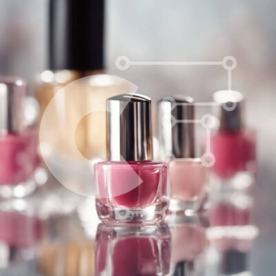 Intra Συλλεκτικό Ξύλινο Παζλ Plywood  4mm - Ποικιλία ροζ βερνικιών νυχιών σε ανακλαστική επιφάνεια Σε Ξύλινο Κουτί - Διαστάσεις: 10x10 cm – 25 κομμάτια - Image 1