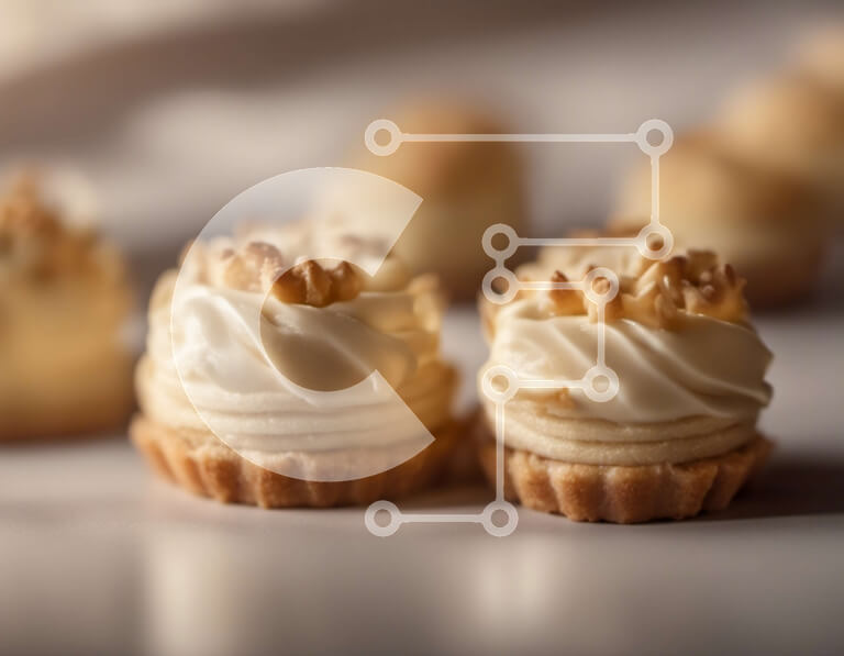 Intra Συλλεκτικό Ξύλινο Παζλ Plywood  4mm - Στοίβα από λευκά παγωμένα αρτοσκευάσματα Σε Ξύλινο Κουτί - Διαστάσεις: 10x10 cm – 25 κομμάτια