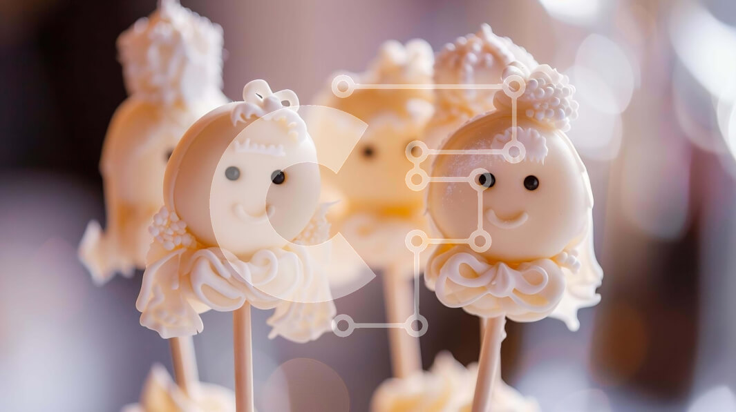 Intra Συλλεκτικό Ξύλινο Παζλ Plywood  4mm - Cake Pops με Fondant Faces για πάρτι και εκδηλώσεις Σε Ξύλινο Κουτί - Διαστάσεις: 10x10 cm – 25 κομμάτια