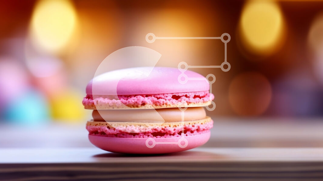 Intra Συλλεκτικό Ξύλινο Παζλ Plywood  4mm - Ροζ αμυγδαλωτό σε ένα ξύλινο τραπέζι Σε Ξύλινο Κουτί - Διαστάσεις: 10x10 cm – 25 κομμάτια