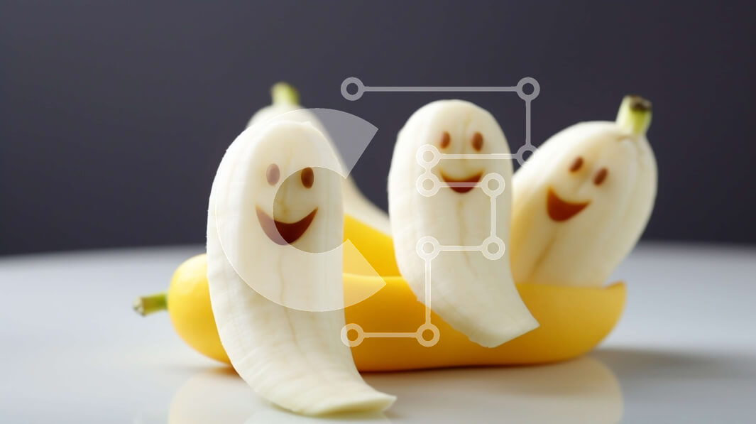 Intra Συλλεκτικό Ξύλινο Παζλ Plywood  4mm - Αναποδογυρισμένη Smiley Face Μπανάνα σύνθεση για σνακ και επιδόρπια Σε Ξύλινο Κουτί - Διαστάσεις: 10x10 cm – 25 κομμάτια