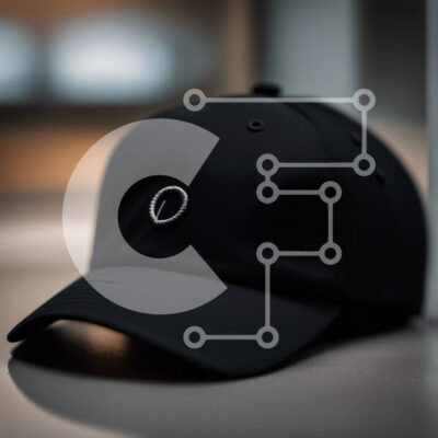 Intra Συλλεκτικό Ξύλινο Παζλ Plywood  4mm - Κομψό μαύρο καπέλο του μπέιζμπολ με λευκό λογότυπο Σε Ξύλινο Κουτί - Διαστάσεις: 10x10 cm – 25 κομμάτια - Image 1