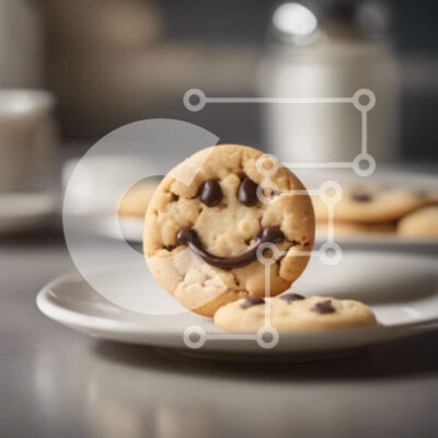 Intra Συλλεκτικό Ξύλινο Παζλ Plywood  4mm - Πιάτο με μπισκότο Smile Face και φλιτζάνια στο τραπέζι Σε Ξύλινο Κουτί - Διαστάσεις: 10x10 cm – 25 κομμάτια - Image 1