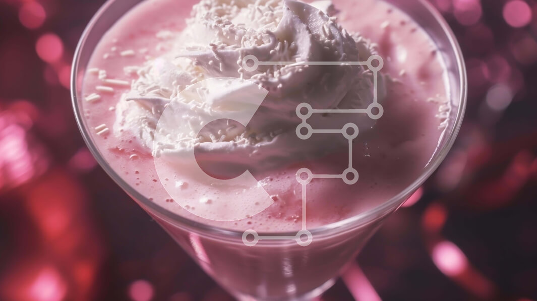 Intra Συλλεκτικό Ξύλινο Παζλ Plywood  4mm - Ροζ Milkshake με σαντιγί και Πασπαλίζουμε Σε Ξύλινο Κουτί - Διαστάσεις: 10x10 cm – 25 κομμάτια