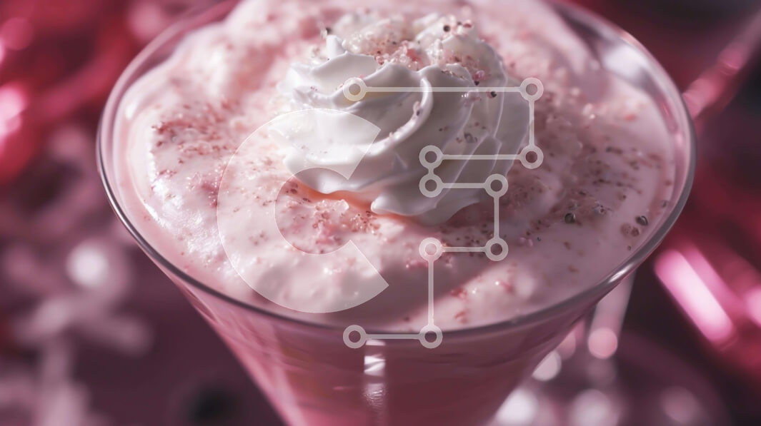 Intra Συλλεκτικό Ξύλινο Παζλ Plywood  4mm - Ροζ Milkshake με σαντιγί και Πασπαλίζουμε Σε Ξύλινο Κουτί - Διαστάσεις: 10x10 cm – 25 κομμάτια