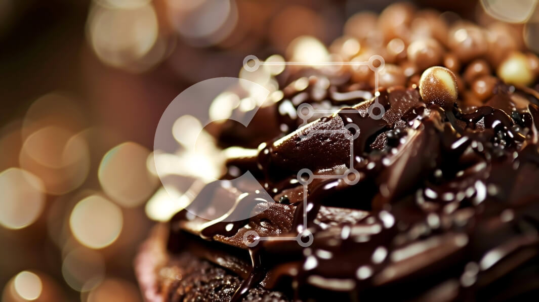 Intra Συλλεκτικό Ξύλινο Παζλ Plywood  4mm - Περίτεχνα διακοσμημένο Cupcake σοκολάτας με ψεκασμούς Σε Ξύλινο Κουτί - Διαστάσεις: 10x10 cm – 25 κομμάτια