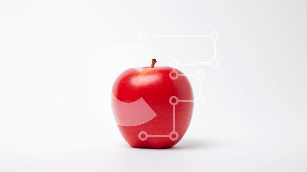 Intra Συλλεκτικό Ξύλινο Παζλ Plywood  4mm - Κόκκινο Μήλο Σε Ξύλινο Κουτί - Διαστάσεις: 10x10 cm – 25 κομμάτια