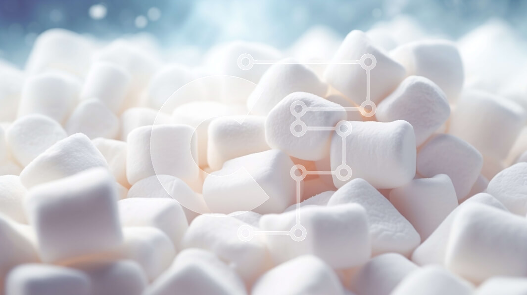 Intra Συλλεκτικό Ξύλινο Παζλ Plywood  4mm - Σωρός White Marshmallows Σε Ξύλινο Κουτί - Διαστάσεις: 10x10 cm – 25 κομμάτια