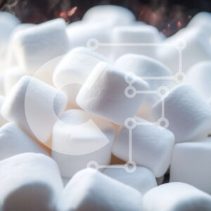 Intra Συλλεκτικό Ξύλινο Παζλ Plywood  4mm - Σωρός από White Marshmallows Σε Ξύλινο Κουτί - Διαστάσεις: 10x10 cm – 25 κομμάτια