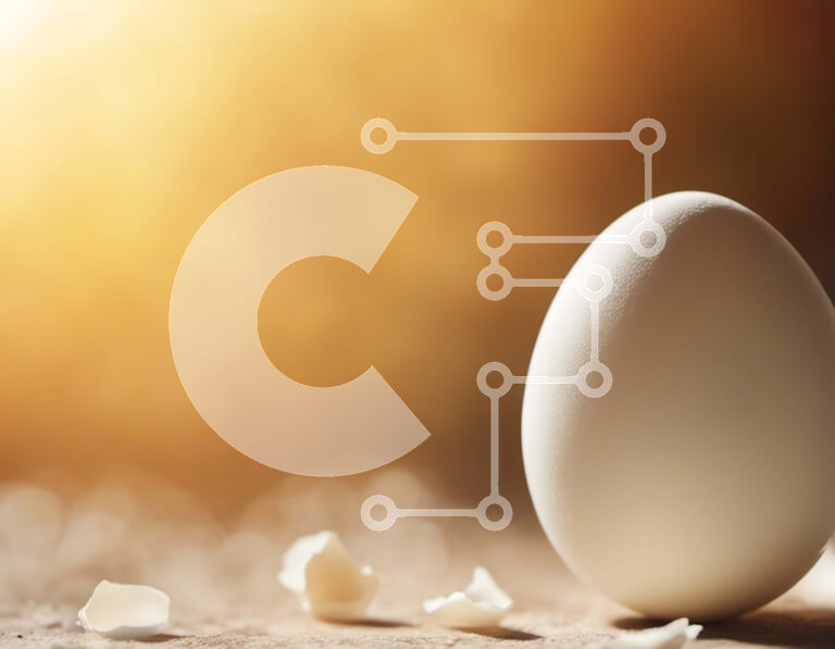 Intra Συλλεκτικό Ξύλινο Παζλ Plywood  4mm - Λευκό αυγό σε ξύλινη επιφάνεια με το φως του ήλιου Σε Ξύλινο Κουτί - Διαστάσεις: 10x10 cm – 25 κομμάτια