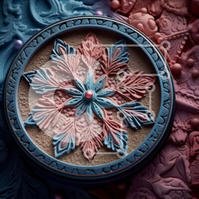 Intra Συλλεκτικό Ξύλινο Παζλ Plywood  4mm - Πανέμορφη εικόνα από κοντά της γυναίκας με μπλε μάτια και ροζ ρουζ Σε Ξύλινο Κουτί - Διαστάσεις: 10x10 cm – 25 κομμάτια - Image 1