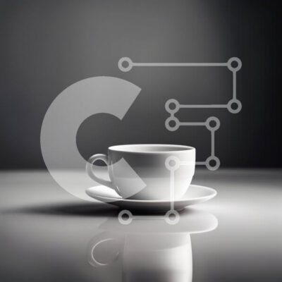 Intra Συλλεκτικό Ξύλινο Παζλ Plywood  4mm - Κομψή εικόνα ενός λευκού φλιτζάνι καφέ σε ένα σκοτεινό τραπέζι Σε Ξύλινο Κουτί - Διαστάσεις: 10x10 cm – 25 κομμάτια - Image 1