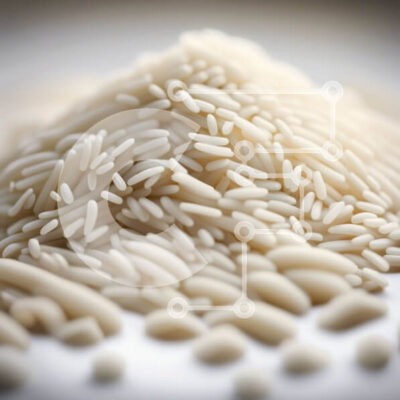 Intra Συλλεκτικό Ξύλινο Παζλ Plywood  4mm - Γκρο πλαν φωτογραφία του λευκού ρυζιού σε ένα πιάτο Σε Ξύλινο Κουτί - Διαστάσεις: 10x10 cm – 25 κομμάτια - Image 1