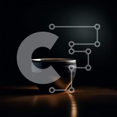 Intra Συλλεκτικό Ξύλινο Παζλ Plywood  4mm - Κομψή εικόνα του μαύρου φλιτζάνι καφέ σε ένα σκοτεινό τραπέζι Σε Ξύλινο Κουτί - Διαστάσεις: 10x10 cm – 25 κομμάτια - Image 1