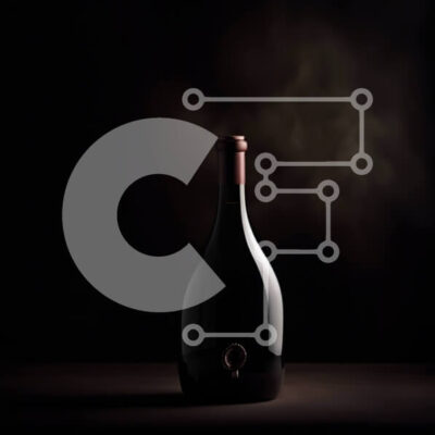 Intra Συλλεκτικό Ξύλινο Παζλ Plywood  4mm - Κομψή εικόνα ενός μπουκαλιού κόκκινου κρασιού σε ένα δωμάτιο με χαμηλό φωτισμό Σε Ξύλινο Κουτί - Διαστάσεις: 10x10 cm – 25 κομμάτια - Image 1