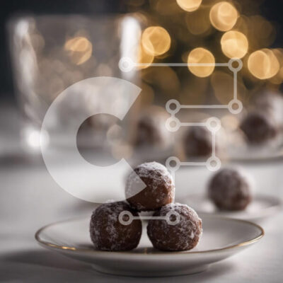 Intra Συλλεκτικό Ξύλινο Παζλ Plywood  4mm - Νόστιμο επιδόρπιο σοκολάτας σε ένα εορταστικό πιάτο Σε Ξύλινο Κουτί - Διαστάσεις: 10x10 cm – 25 κομμάτια - Image 1