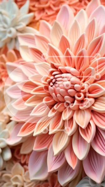 Intra Συλλεκτικό Ξύλινο Παζλ Plywood  4mm - Κοντινή όψη ενός πολύχρωμου λουλουδιού με ροζ και λευκά πέταλα Σε Ξύλινο Κουτί - Διαστάσεις: 10x10 cm – 25 κομμάτια