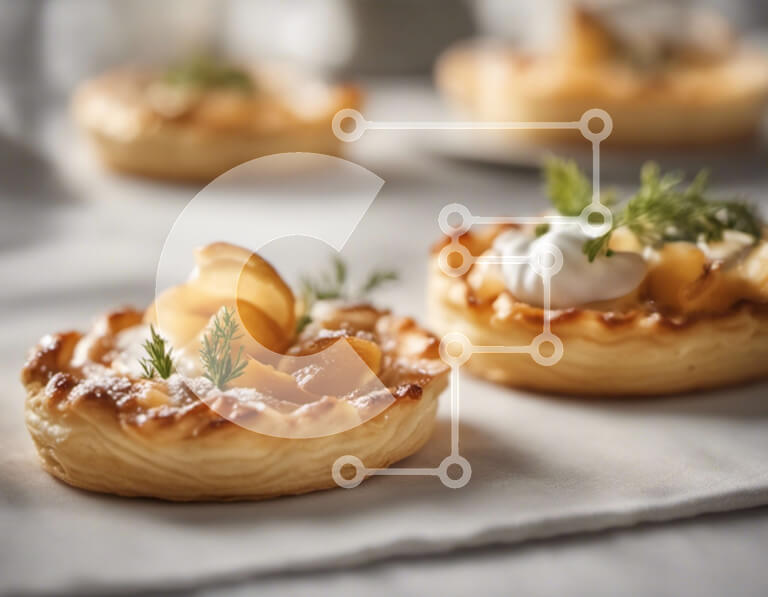 Intra Συλλεκτικό Ξύλινο Παζλ Plywood  4mm - Λαχταριστά γλυκά με σαντιγί και φρέσκο ​​άνηθο Σε Ξύλινο Κουτί - Διαστάσεις: 10x10 cm – 25 κομμάτια