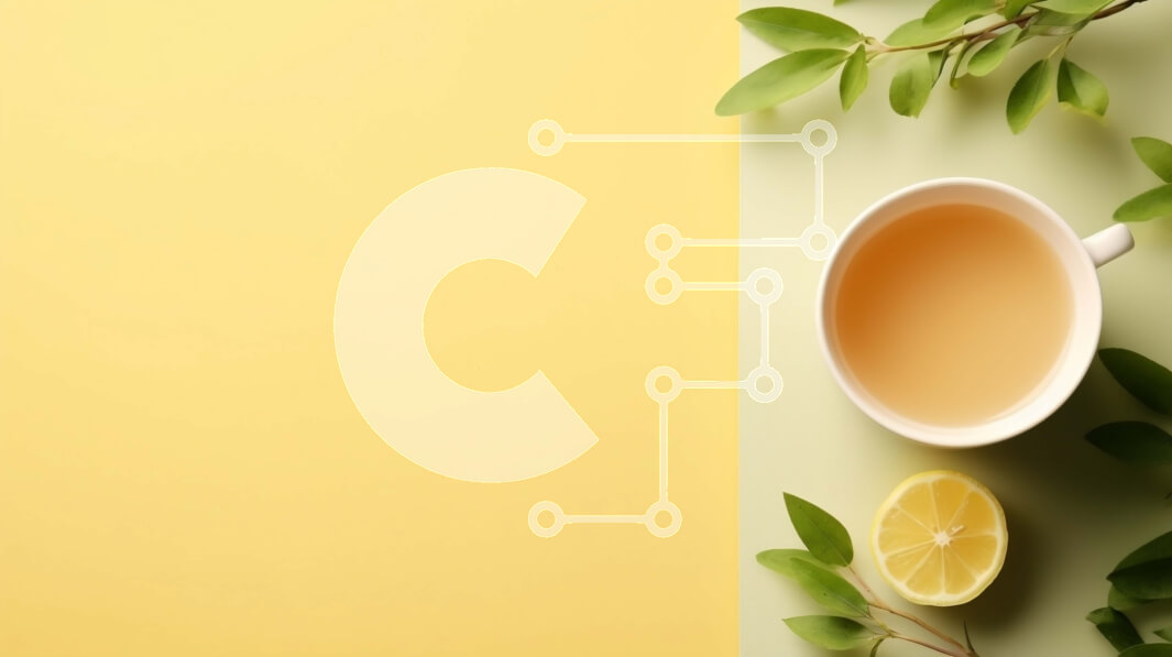 Intra Συλλεκτικό Ξύλινο Παζλ Plywood  4mm - Τσάι με φέτες λεμονιού σε κίτρινο φόντο Σε Ξύλινο Κουτί - Διαστάσεις: 10x10 cm – 25 κομμάτια