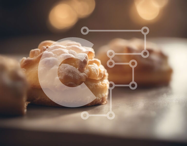 Intra Συλλεκτικό Ξύλινο Παζλ Plywood  4mm - Λαχταριστά γλυκά σε μεταλλικό δίσκο Σε Ξύλινο Κουτί - Διαστάσεις: 10x10 cm – 25 κομμάτια