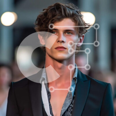 Intra Συλλεκτικό Ξύλινο Παζλ Plywood  4mm - Κομψό μοντέλο στην πασαρέλα σε κλασικό ασπρόμαυρο Σε Ξύλινο Κουτί - Διαστάσεις: 10x10 cm – 25 κομμάτια - Image 1