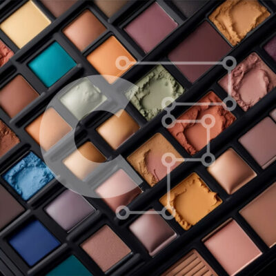 Intra Συλλεκτικό Ξύλινο Παζλ Plywood  4mm - Ζωντανή παλέτα σκιών ματιών σε καφέ, πορτοκαλί, κίτρινο, πράσινο και μπλε αποχρώσεις Σε Ξύλινο Κουτί - Διαστάσεις: 10x10 cm – 25 κομμάτια - Image 1